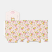 ボホワイルドフラワーベビーガールシャワー フェイバーボックス (折り畳みなし)