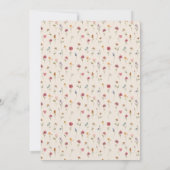 ボホワイルドフラワーベビーシャワー招待状 招待状 (裏面)