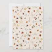 ボホワイルドフラワーベビーシャワー招待状 招待状 (裏面)