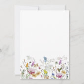 ボホワイルドフラワーベビーシャワー招待状 招待状 (裏面)