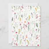ボホワイルドフラワーベビーシャワー 招待状 (裏面)