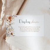ボホワイルドフラワーベビー男女兼用ディスプレイシャワー エンクロージャーカード