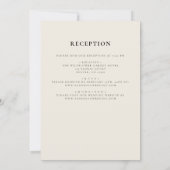 ボホワイルドフラワーベージュオールインワン庭園の結婚式 招待状 (裏面)