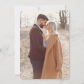 ボホワイルドフラワーベージュフォト庭園の結婚式 招待状 (裏面)