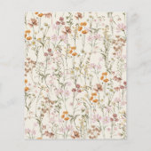 ボホワイルドフラワーベージュ庭園の結婚式 チラシ (裏面)