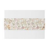 ボホワイルドフラワーベージュ庭園の結婚式 招待状ベリーバンド (裏面例)