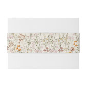 ボホワイルドフラワーベージュ庭園の結婚式 招待状ベリーバンド (裏面例)