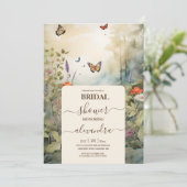 ボホワイルドフラワーマウンテンブライダルシャワー 招待状 (スタンド正面)