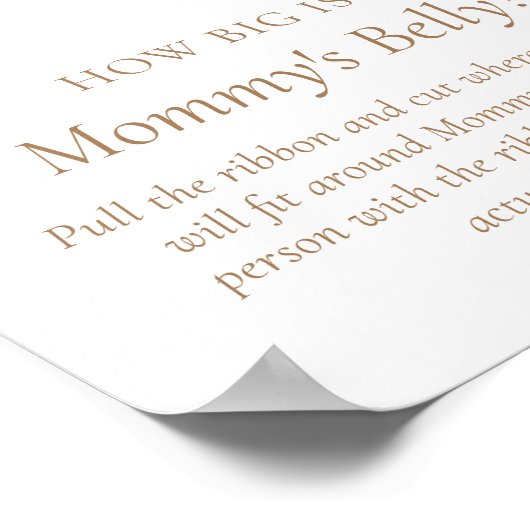 ボホワイルドフラワーママの腹の看板の大きさ ポスター (角)