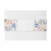 ボホワイルドフラワーミニマリスト結婚フローラ 招待状ベリーバンド (裏面例)