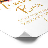 ボホワイルドフラワーミモザバーサイン ポスター (角)