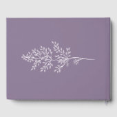 ボホワイルドフラワーモダンウォーター結婚カラー ゲストブック (裏面)