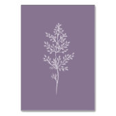 ボホワイルドフラワーモダンウォーター結婚カラー テーブルナンバー (裏面)