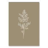 ボホワイルドフラワーモダンウォーター結婚カラー テーブルナンバー (裏面)