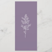 ボホワイルドフラワーモダンウォーター結婚カラー メニュー (裏面)