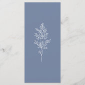 ボホワイルドフラワーモダンウォーター結婚カラー メニュー (裏面)