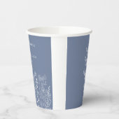 ボホワイルドフラワーモダンウォーター結婚カラー 紙コップ (左)