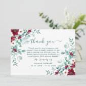 ボホワイルドフラワーユーカリ葬儀ありがとう カード (スタンド正面)