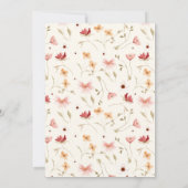 ボホワイルドフラワーレインボーワイルド&オンダーフル誕生日 招待状 (裏面)