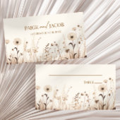 ボホワイルドフラワーワイルドフラワーズ結婚フローラ プレイスカード