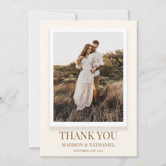 ボホワイルドフラワーワイルドフラワーフローラカスタム写真 サンキューカード (裏面)