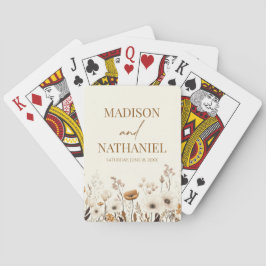 ボホワイルドフラワーワイルドフラワーフローラ庭園の結婚式 トランプ