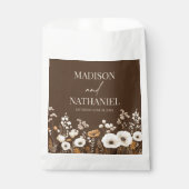 ボホワイルドフラワーワイルドフラワーフローラ庭園の結婚式 フェイバーバッグ (正面)