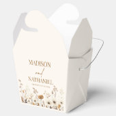 ボホワイルドフラワーワイルドフラワーフローラ庭園の結婚式 フェイバーボックス (オープン)