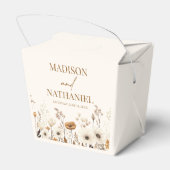 ボホワイルドフラワーワイルドフラワーフローラ庭園の結婚式 フェイバーボックス (裏面サイド)