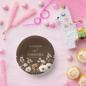 ボホワイルドフラワーワイルドフラワーフローラ庭園の結婚式 ペーパーボウル (パーティー)