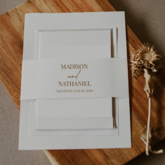 ボホワイルドフラワーワイルドフラワーフローラ庭園の結婚式 招待状ベリーバンド