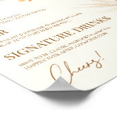 ボホワイルドフラワーワイルドフラワー結婚のバーサイン ポスター (角)