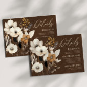 ボホワイルドフラワーワイルドフラワー結婚フローラ詳細 エンクロージャーカード