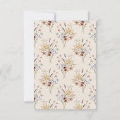 ボホワイルドフラワーヴィンテージ 出欠カード (裏面)