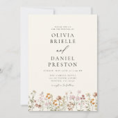 ボホワイルドフラワー庭園の結婚式 招待状 (正面)