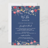ボホワイルドフラワー我々は再び誓いを立てる 招待状 (正面)