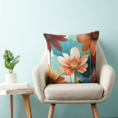 ボホワイルドフラワー抽象芸術 クッション (椅子)