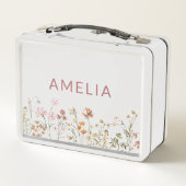 ボホワイルドフラワー新学期 メタルランチボックス (裏面)