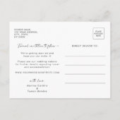 ボホワイルドフラワー日付の保存 案内ポストカード (裏面)