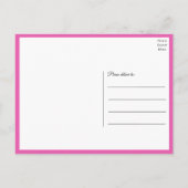 ボホワイルドフラワー春フローラ結婚たった今結婚しました 案内ポストカード (裏面)