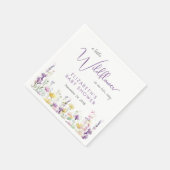 ボホワイルドフラワー水彩赤ちゃんシャワー スタンダードカクテルナプキン (角)