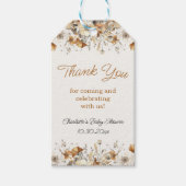 ボホワイルドフラワー秋ありがとう好意ギフトラベル ギフトタグ (正面)