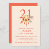 ボホワイルドフラワー秋秋フローラ21日 招待状 (正面/裏面)