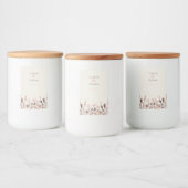 ボホワイルドフラワー結婚のろうそくラベル フードラベル (ボトル)