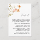 ボホワイルドフラワー結婚のエンクロージャカード エンクロージャーカード (正面)