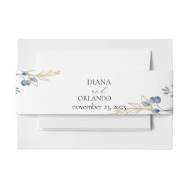 ボホワイルドフラワー結婚のスクリプエレガントト 招待状ベリーバンド