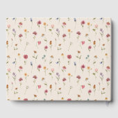 ボホワイルドフラワー結婚ズゲストブック ゲストブック (裏面)