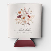 ボホワイルドフラワー結婚ズバチェロレッテの花嫁部族 缶クーラー (正面)