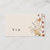 ボホワイルドフラワー結婚ズ エンクロージャーカード (裏面)