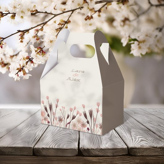 ボホワイルドフラワー結婚ズ フェイバーボックス